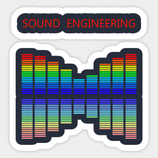 Best design sound engineering audio engineer Sticker
